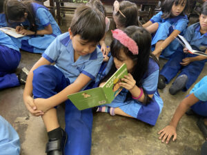Cong. Reynaldo A. Calalay Memorial Elementary School reading books. Achieve Integrative Health reaffirms its commitment to education and community development through a generous donation to the Remedial Reading Program at Cong. Reynaldo A. Calalay Memorial Elementary School.